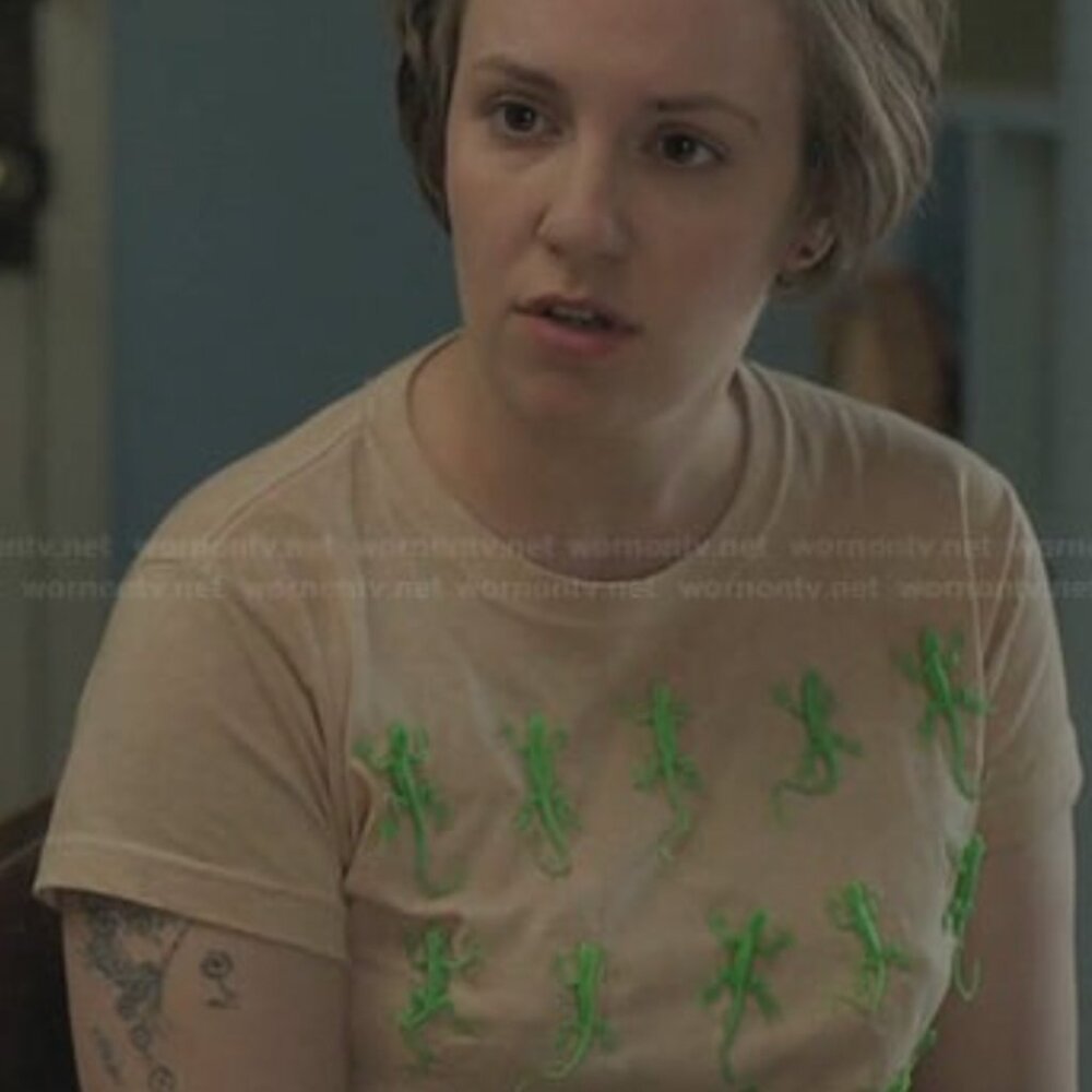 Rare Vintage Toy Syndrome Lizard Crop Top T-shirt From HBO Girls Show Women’s M - Picture 2 of 3